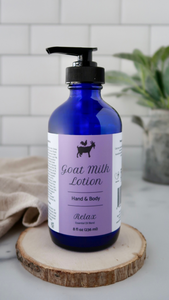 Relax Essential Oil Blend Goat Milk Lotion