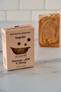 Oatmeal, Milk & Honey Goat Milk Soap Bar