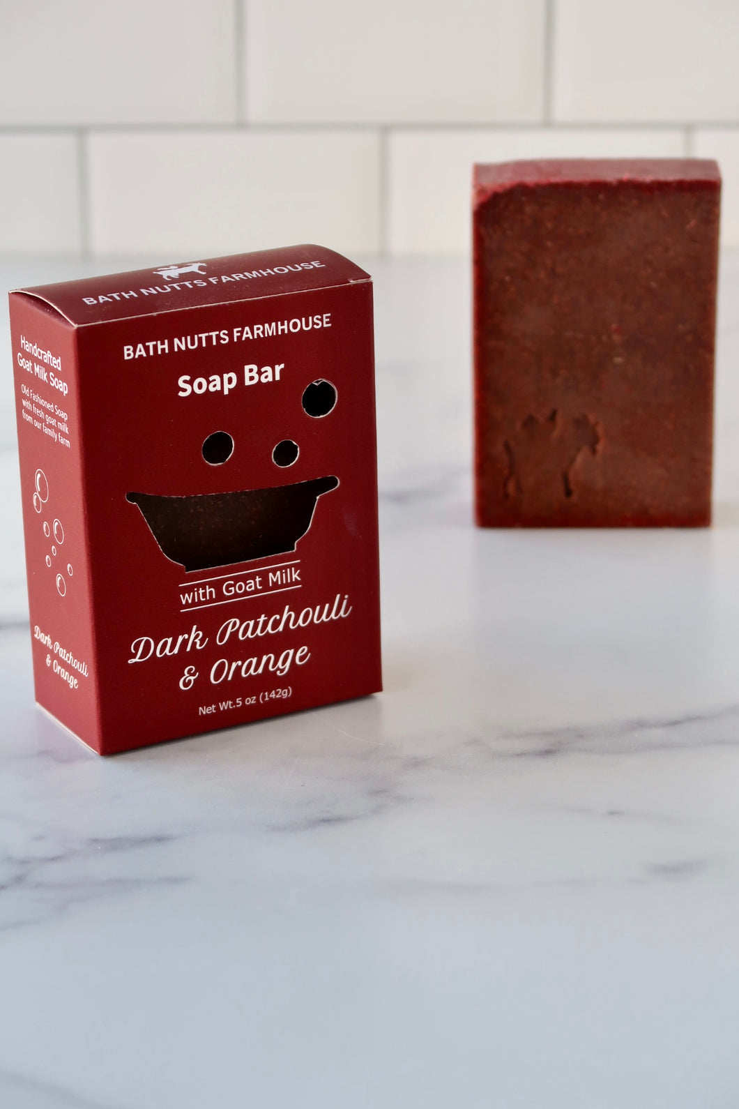 Dark Patchouli & Orange Essential Oil Blend Goat Milk Soap