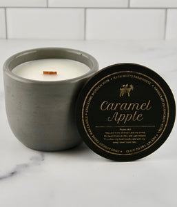 Caramel Apple Concrete Candle