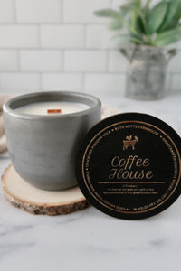 Coffee House Concrete Candle in Slate