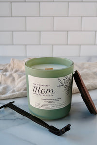 Mother's Day Wooden Wick Candle