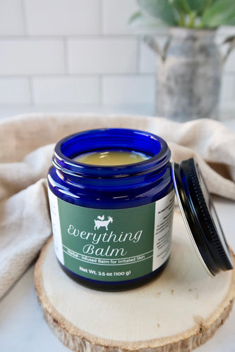 Everything Balm 3.5 oz in Blue Glass Jar