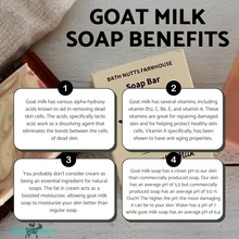 Load image into Gallery viewer, Goat Milk Soap Benefits Flyer