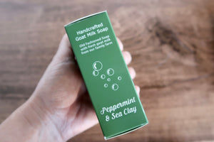 Peppermint & Sea Clay Goat Milk Soap Bar