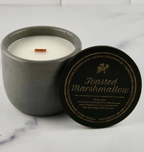 Toasted Marshmallow Concrete Candle